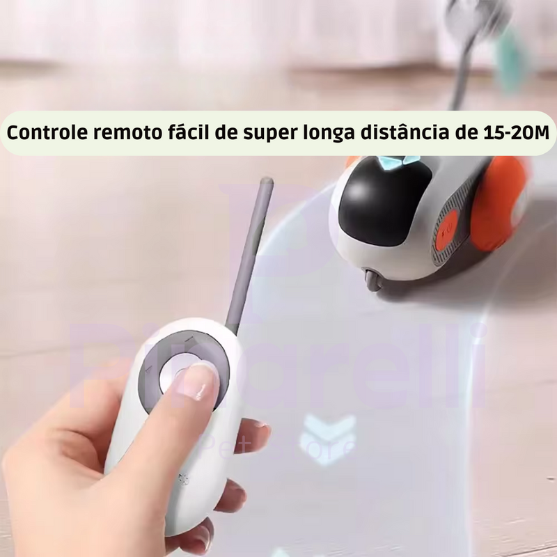 Robô Interativo Controle Remoto com Controle Para Pets