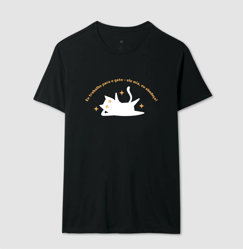 CAMISETA - Eu trabalho para o Gato